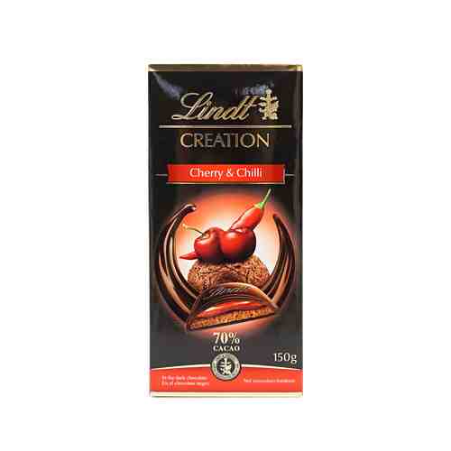 Плитка Lindt Creation темная с вишней и чили 150 г