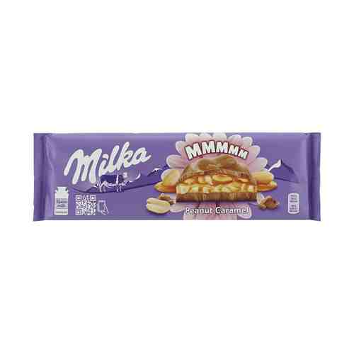 Плитка Milka молочный шоколад с карамельной начинкой арахисом и воздушным рисом 276 г