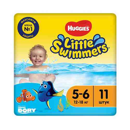 Подгузники Huggies для плавания 5-6 (12-18 кг) 11 шт