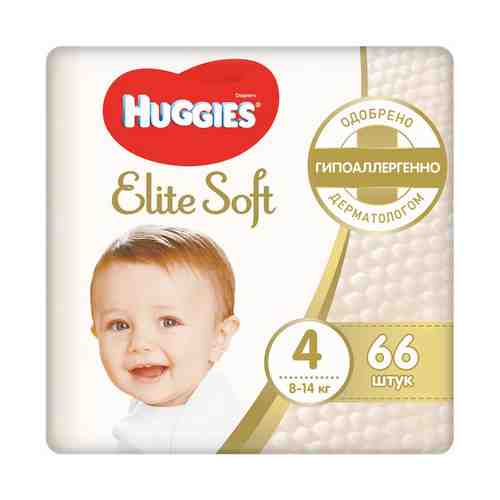 Подгузники Huggies Elite Soft 4 (8-14 кг) 66 шт