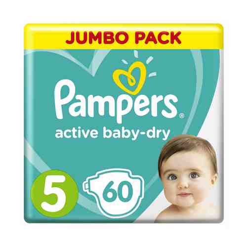 Подгузники Pampers Active Baby-Dry 5 (11-16 кг) 60 шт