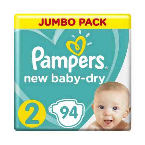 Подгузники Pampers New Baby-Dry 2 (4-8 кг) 94 шт