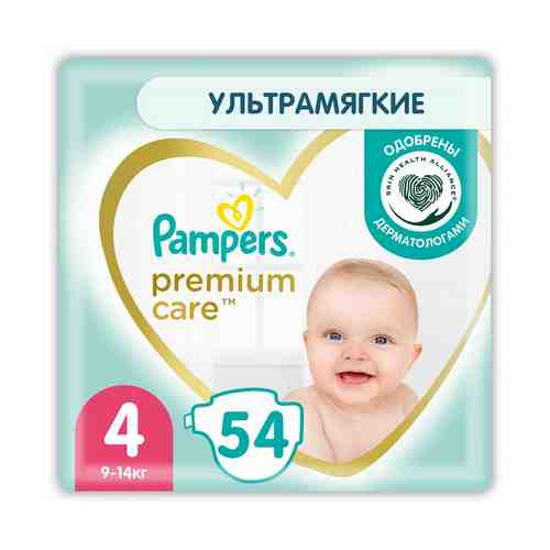 Подгузники Pampers Premium Care 4 (9-14 кг) 54 шт