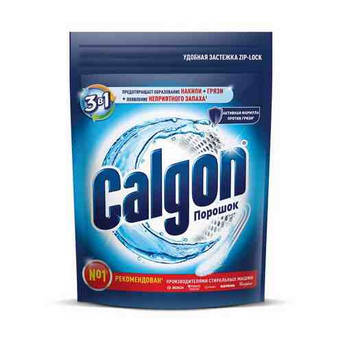 Порошок Calgon 3 в 1 для смягчения воды и предотвращения образования известкового налета 1,5 кг