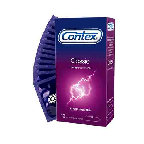 Презервативы Contex Classic с гелем-смазкой 12 шт