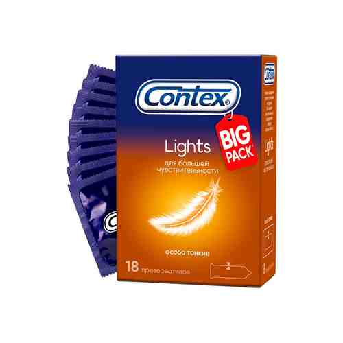 Презервативы Contex Lights особо тонкие 18 шт