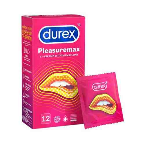 Презервативы Durex Pleasuremax с ребрами и пупырышками 12 шт