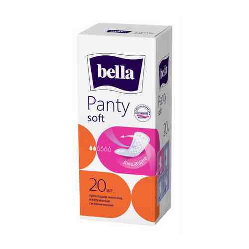 Прокладки анатомические ежедневные Bella Panty Soft 20 шт