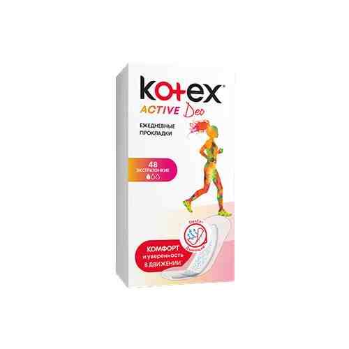 Прокладки ежедневные Kotex Active Deo 48 шт