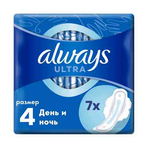 Прокладки с крылышками гигиенические Always Ultra Day Night р 4 7 шт