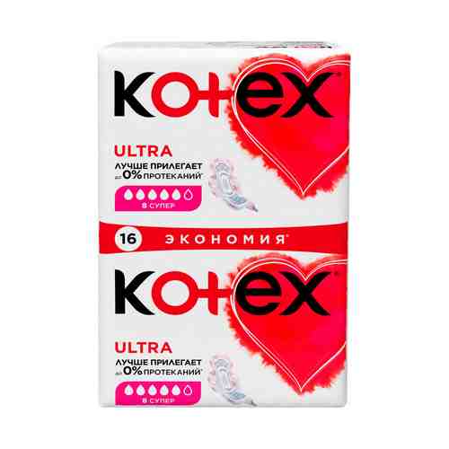 Прокладки женские Kotex Ultra Super 16 шт