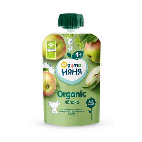 Пюре ФрутоНяня Organic яблоко с 4 месяцев 90 г