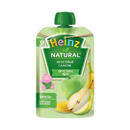 Пюре Heinz Natural Фруктовый салатик с 6 месяцев 90 г