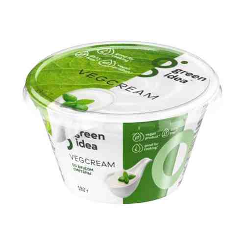 Растительный аналог сметаны Green Idea Vegcream кокосовая 5% 180 г