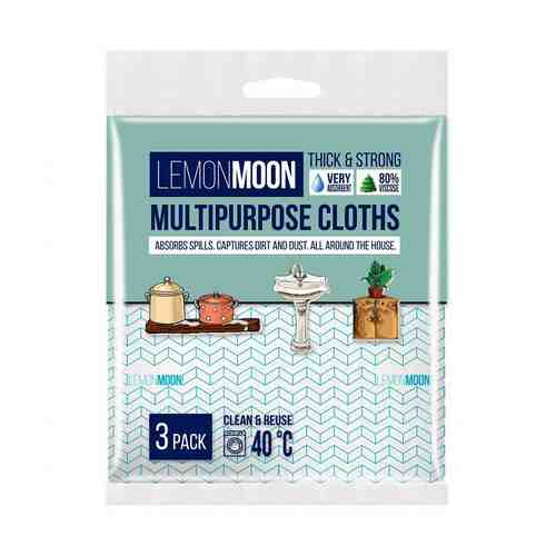 Салфетки Lemon Moon Retro вискозные 3 шт