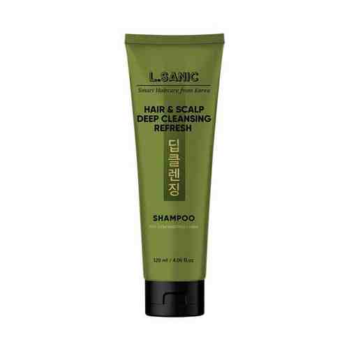 Шампунь L'Sanic Hair scalp deep cleansing refresh для глубокого очищения волос и кожи головы освежающий 120 мл