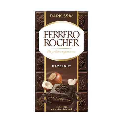 Шоколад Ferrero Rocher Hazelnut темный с лесным орехом 90 г