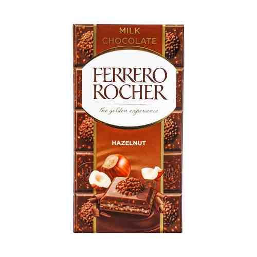 Шоколад Ferrero Rocher молочный с фундуком 90 г