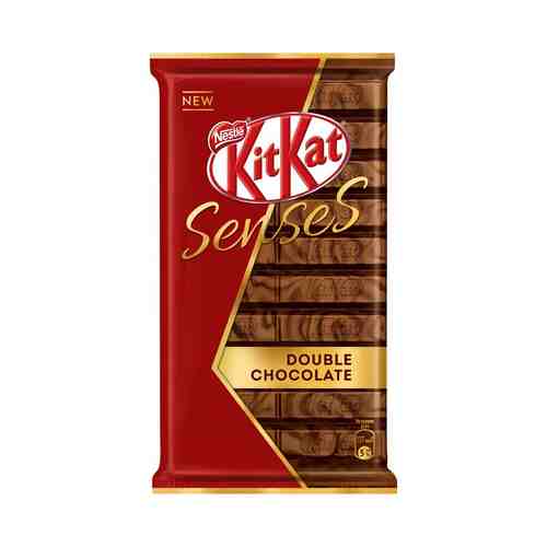 Шоколад Kitkat Senses Double Chocolate молочный и темный с хрустящей вафлей 112 г