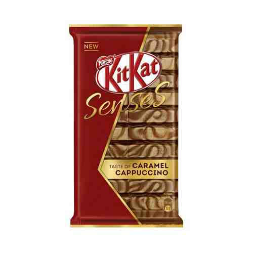 Шоколад Kitkat Senses Taste Of Caramel Cappuccino белый и молочный со вкусом капучино и карамели с хрустящей вафлей 112 г