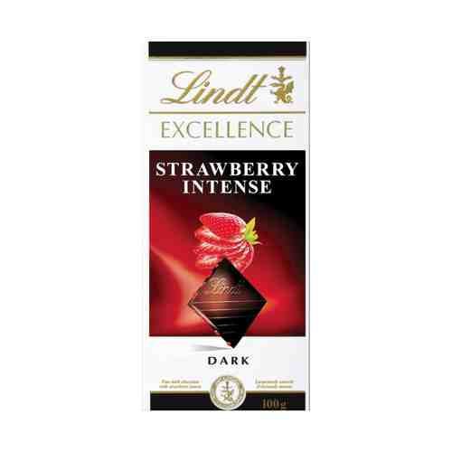 Шоколад Lindt Excellence темный с кусочками клубники 100 г