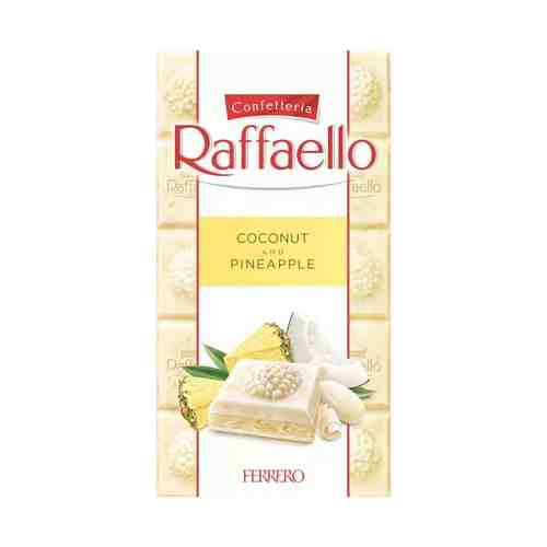 Шоколад Raffaello белый ананас-кокос-миндаль 90 г