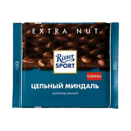 Шоколад Ritter sport Extra nut темный с цельным миндалем 100 г