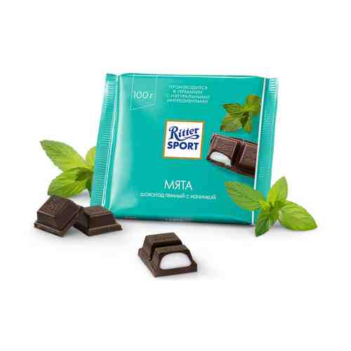 Шоколад Ritter Sport темный мята 100 г