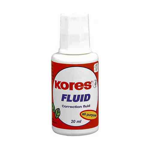 Штрих-корректор Kores Fluid с кисточкой 20 мл х 4 шт