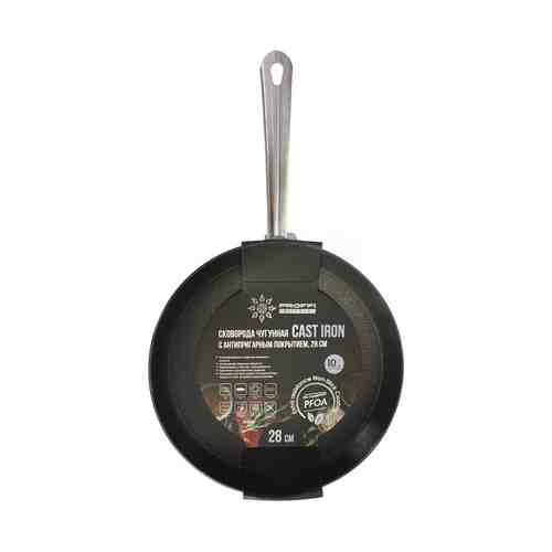 Сковорода Proffi Kitchen Cast Iron чугунная d 28 см