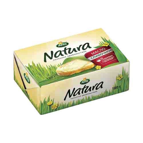 Сладкосливочное масло Arla Natura 82% БЗМЖ 180 г