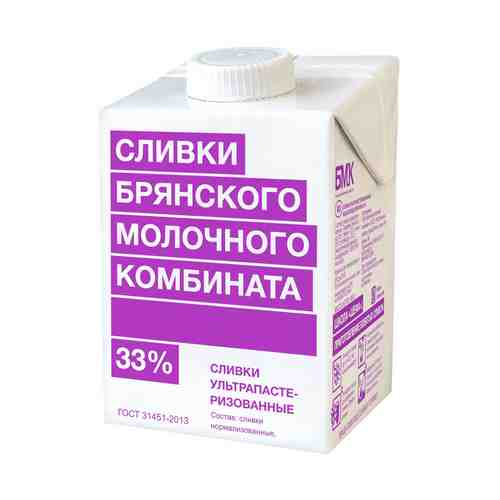 Сливки для взбивания БМК ультрапастеризованные 33% 500 мл