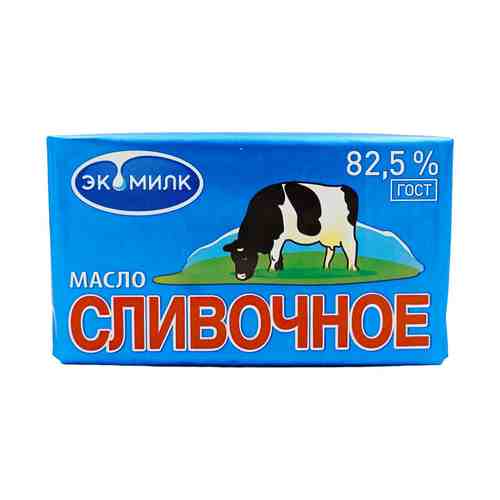 Сливочное масло несоленое Экомилк 82,5% БЗМЖ 180 г