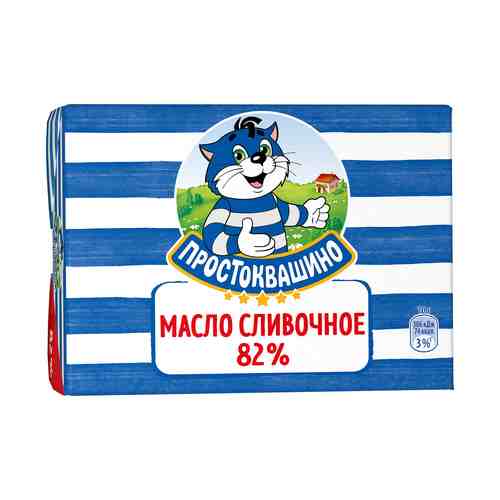 Сливочное масло Простоквашино 82% БЗМЖ 180 г