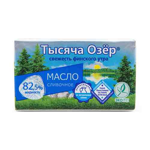 Сливочное масло Тысяча Озер 82,5% БЗМЖ 180 г