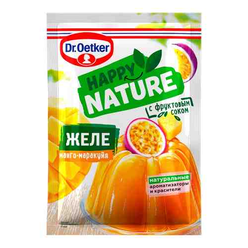 Смесь для приготовления десерта Dr. Oetker Happy Nature Желе манго-маракуйя 41 г