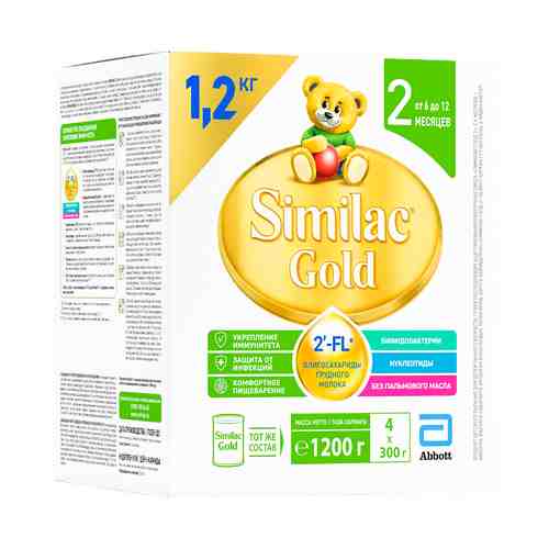 Смесь Similac Gold 2 молочная с 6 месяцев 1,2 кг