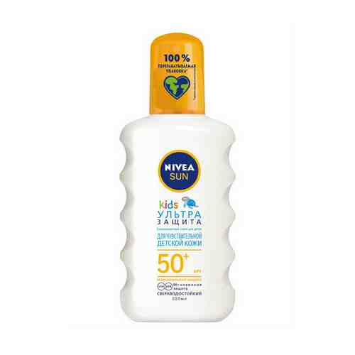 Спрей Nivea Sun Ультразащита SPF 50+ детский солнцезащитный сверхводостойкий 200 мл