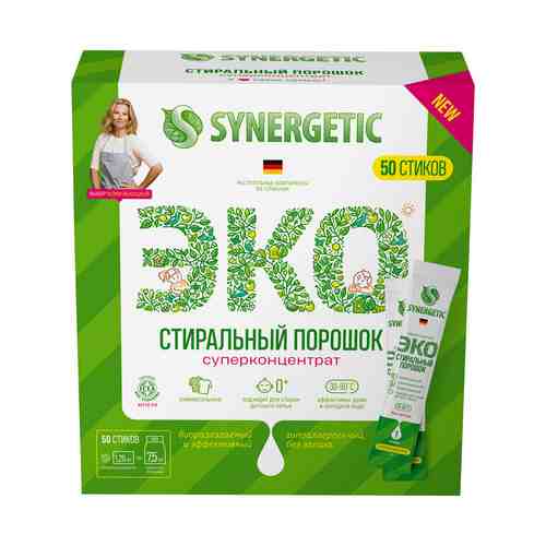 Стиральный порошок Synergetic Эко универсальный суперконцентрат 1,25 кг