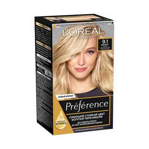 Стойкая краска для волос L'Oreal Paris Preference Викинг оттенок 9.1 174 мл