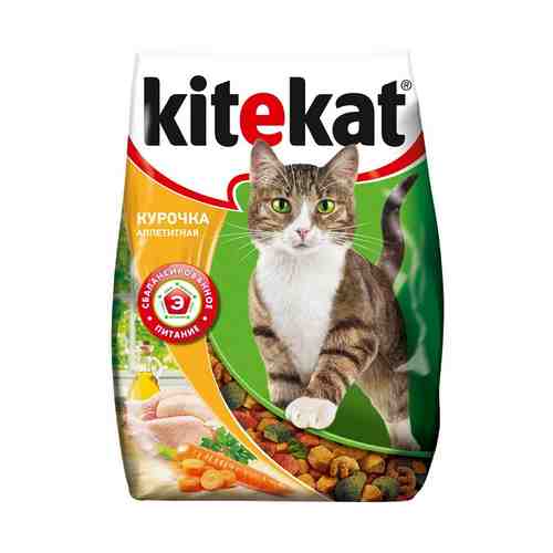 Сухой корм Kitekat Аппетитная Курочка с курицей для кошек 350 г