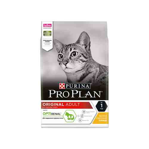 Сухой корм Pro Plan Original Adult с курицей повседневный для кошек 1,5 кг