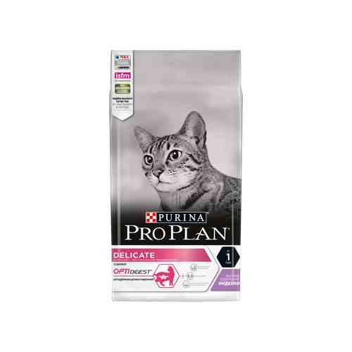 Сухой корм Purina Pro Plan Delicate с индейкой для кошек с чувствительным пищеварением 400 г