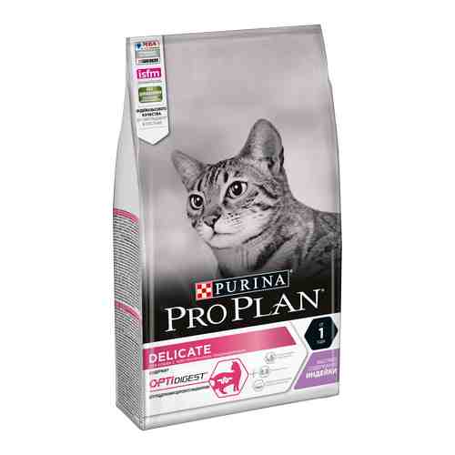 Сухой корм Purina Pro Plan с индейкой для кошек 1,5 кг