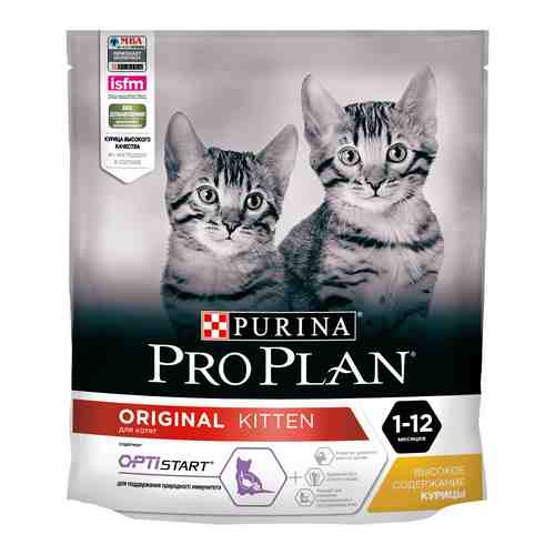 Сухой корм Purina Pro Plan с курицей для кошек 400 г