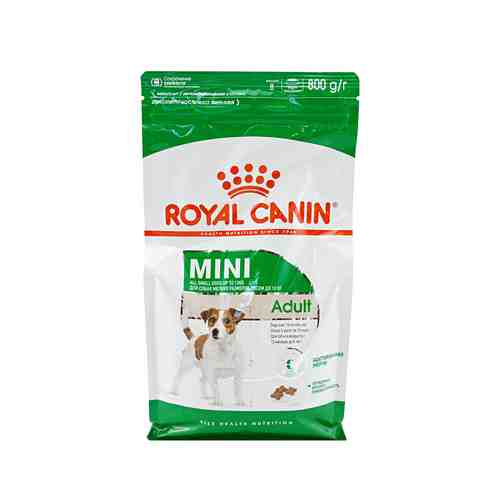 Сухой корм Royal Canin Mini Adult для взрослых собак мелких пород c 10 месяцев 800 г