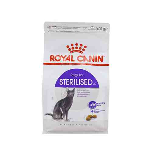 Сухой корм Royal Canin Sterilised 37 для стерилизованных кошек и кастрированных котов 400 г