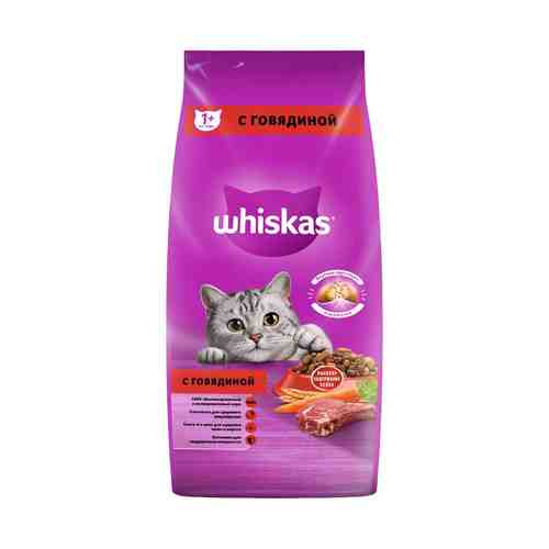 Сухой корм Whiskas Вкусные Аппетитное ассорти с говядиной и кроликом для взрослых кошек 5 кг