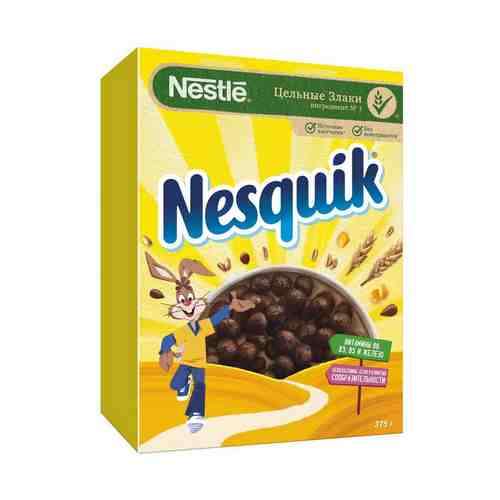 Сухой завтрак Nesquik шоколадный обогащенный витаминами и минеральными веществами 375 г