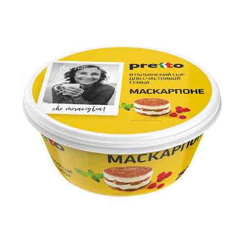 Сыр мягкий Pretto Маскарпоне 80% 250 г